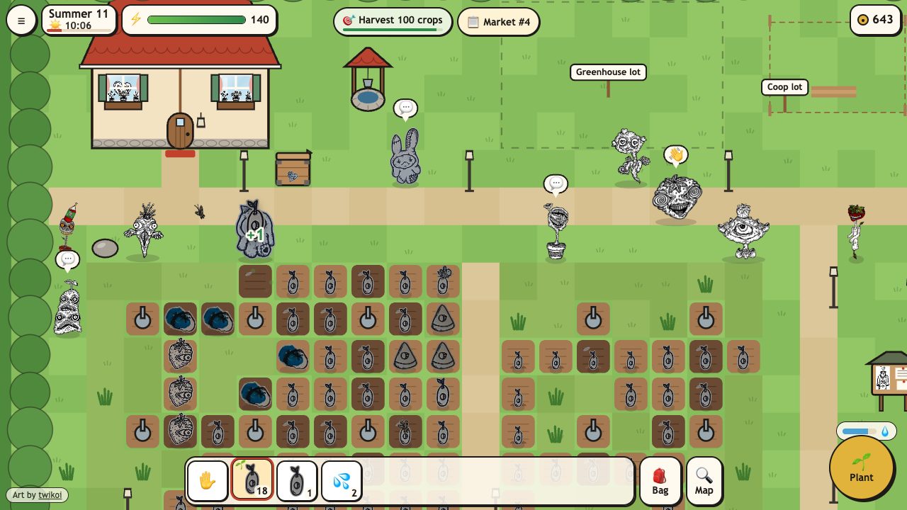 Creep Farm: a picture from the game
