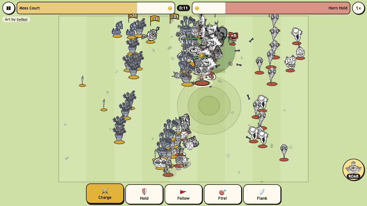 Creep Kingdoms: a picture from the game