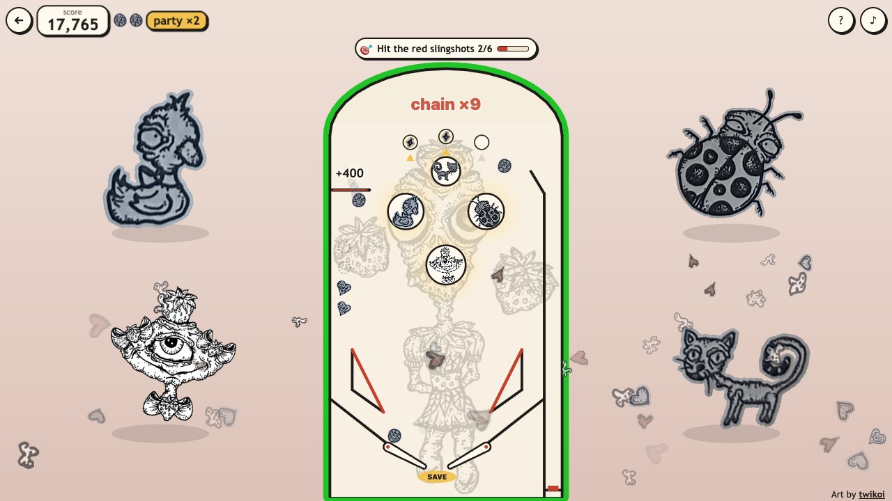 Creep Pinball: a picture from the game