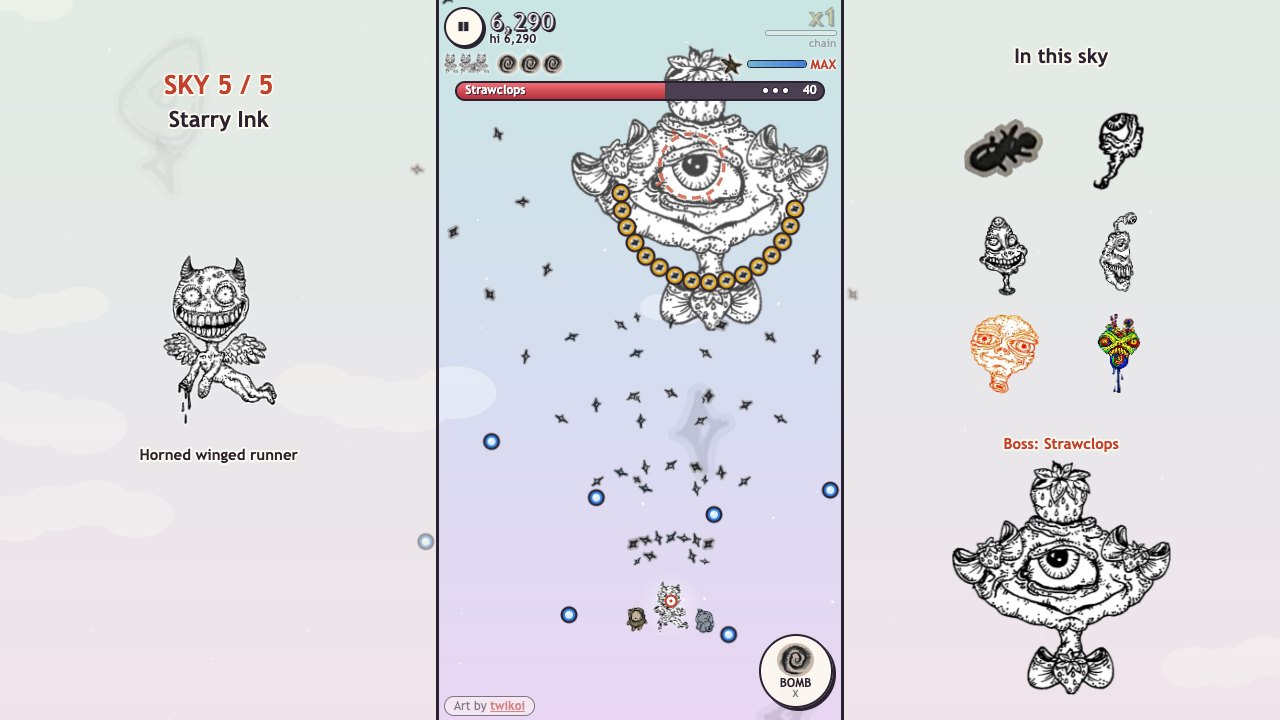 Star Swarm: a picture from the game